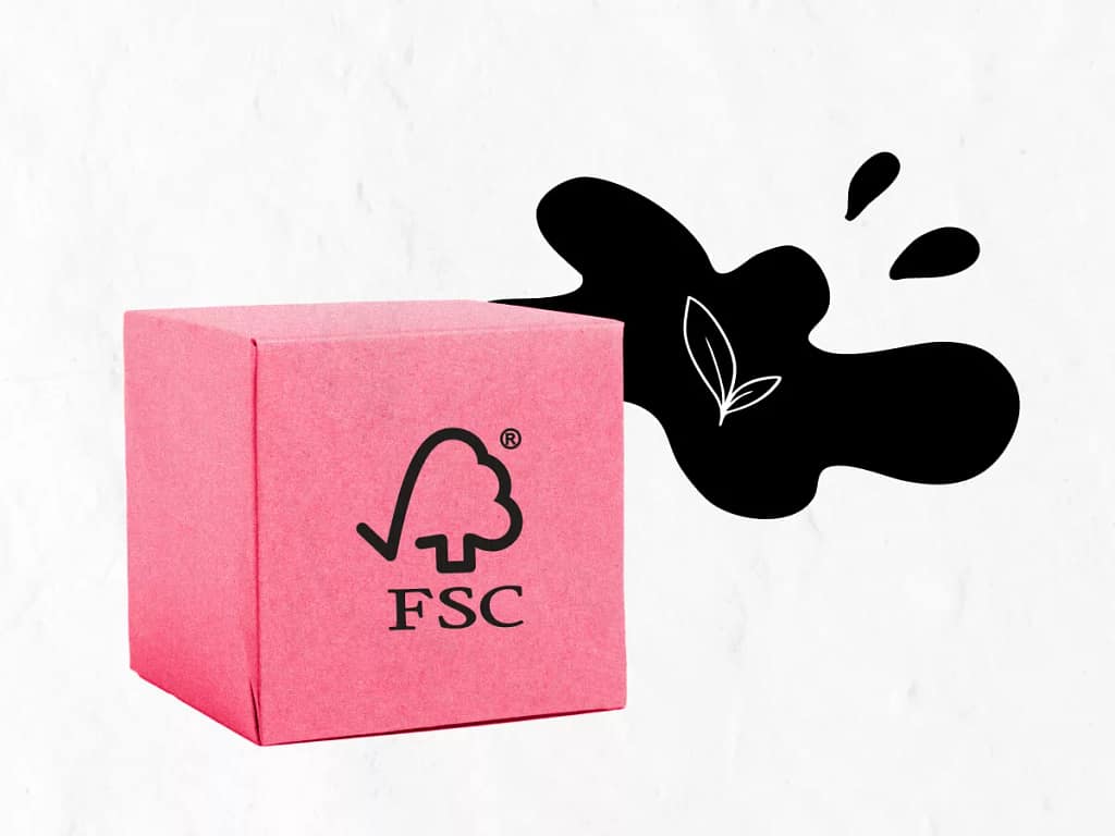 Sustainable Graphic Design_ Key Practices and Benefits-2 A FSC paper packaging box with a stain of plant based ink