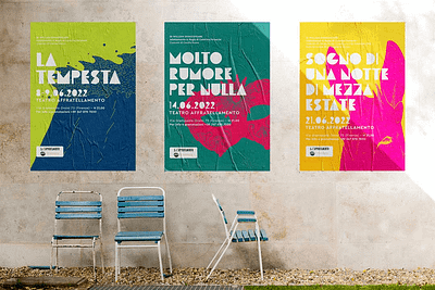 Shakespeare-play-in-italian-theater-poster-design Three Shakespeare posters designed for L’Affratellamento Theatre