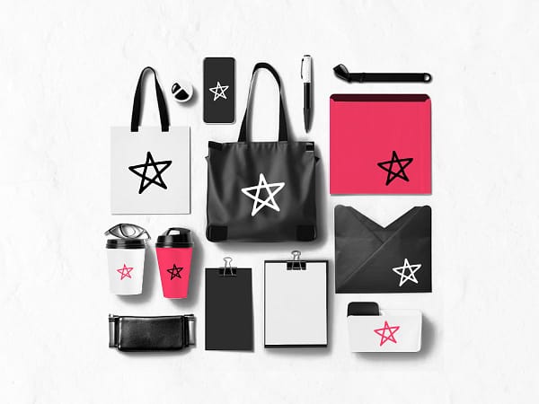 Visual+Identity+Design+Across+Different+Media+-+Packaging+and+Product+Design Exampled of branded merchandising